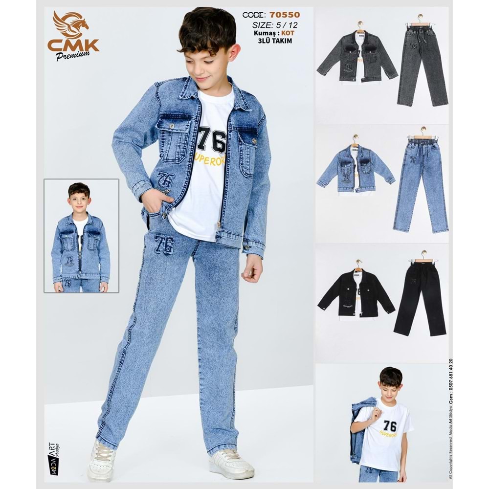 70550 CMK ERKEK 3 LÜ KOT TAKIM