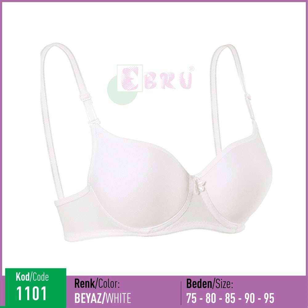 1101 EBRU SİLİKONLU BOŞ BEYAZ 90