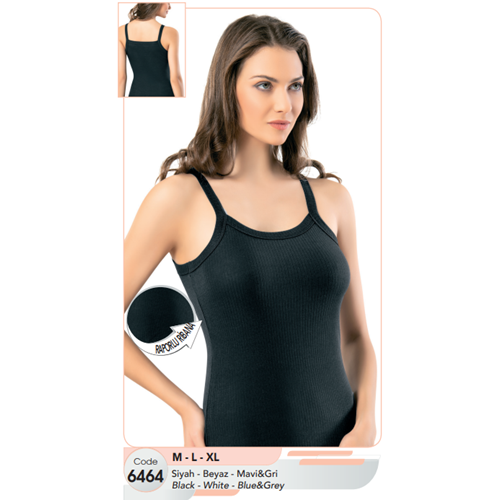 KOTA 6464 RAPORLU İP ASKI ATLET - BEYAZ - M