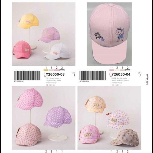 26050 KIZ AYLIK ŞAPKA 0,18