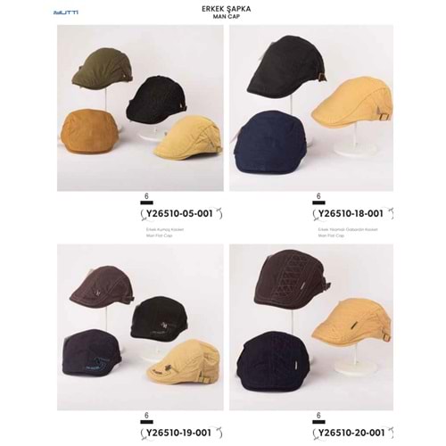 26510-19-012 YIKAMALI GABARDİN KASKET