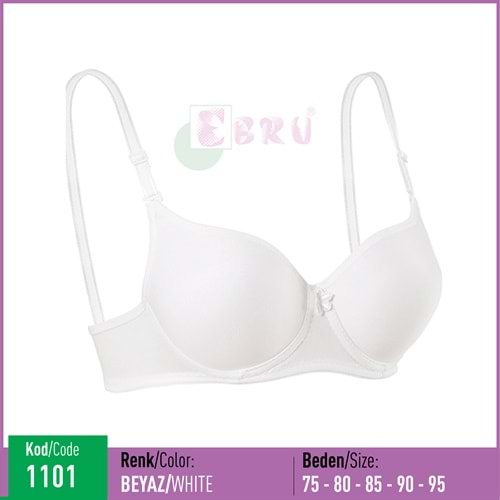 1101 EBRU SİLİKONLU BOŞ BEYAZ 90