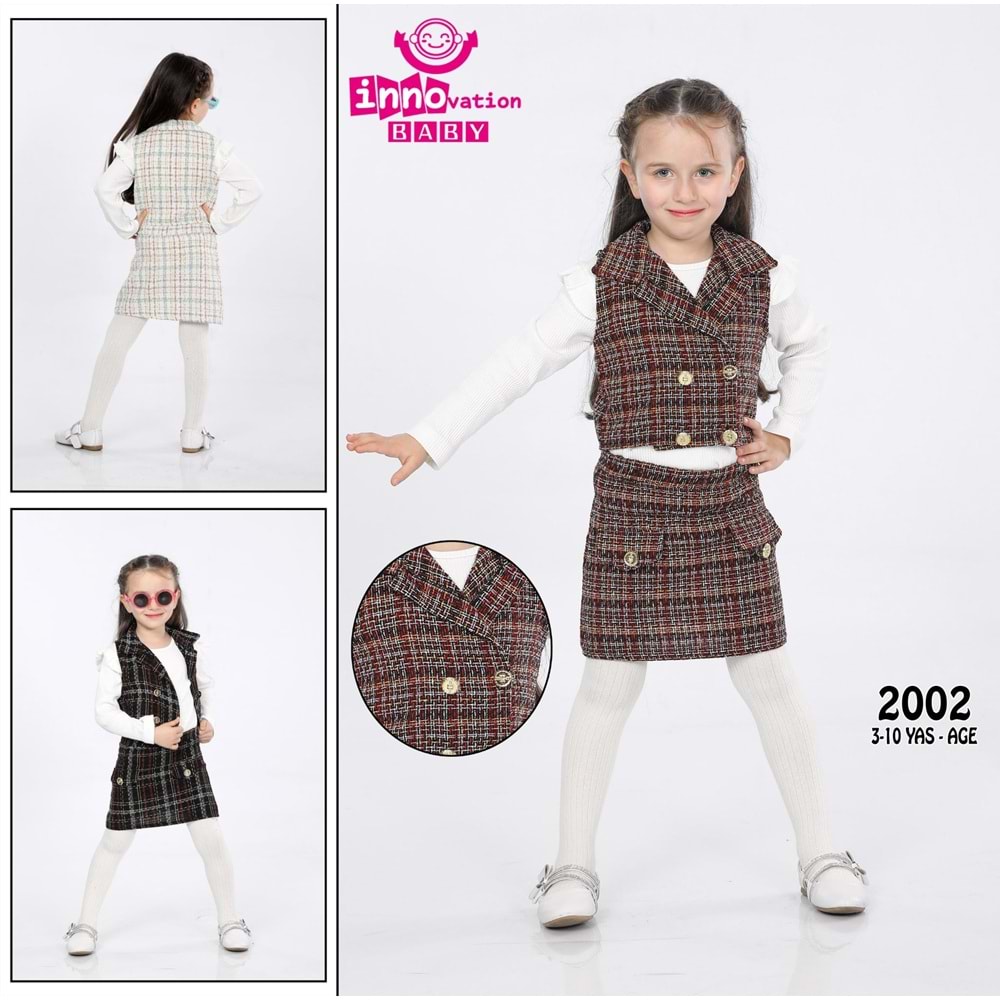 İNNO KİDS 2002 YELEKLİ KIZ TAKIM 3-6 YAŞ