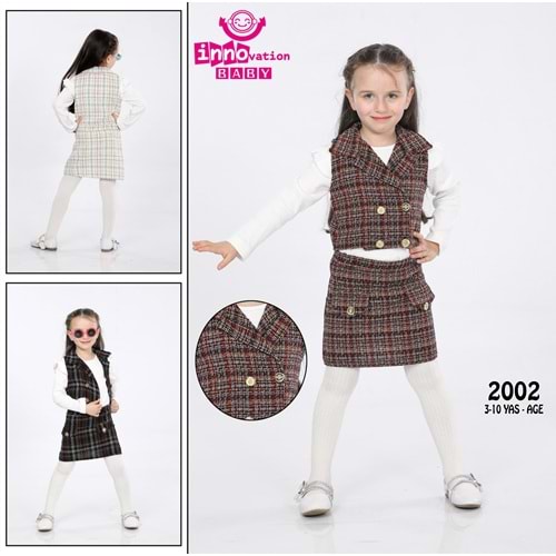 İNNO KİDS 2002 YELEKLİ KIZ TAKIM 3-6 YAŞ