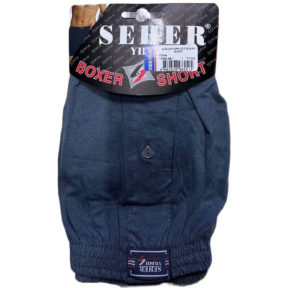 0008 SHR DÜZ BOXER FÜME L
